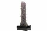 Tall, Amethyst Stalactite Formation With Wood Base - Uruguay #121278-1